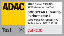 Goodyear Ultragrip Performance 3 175/65 R17 87H