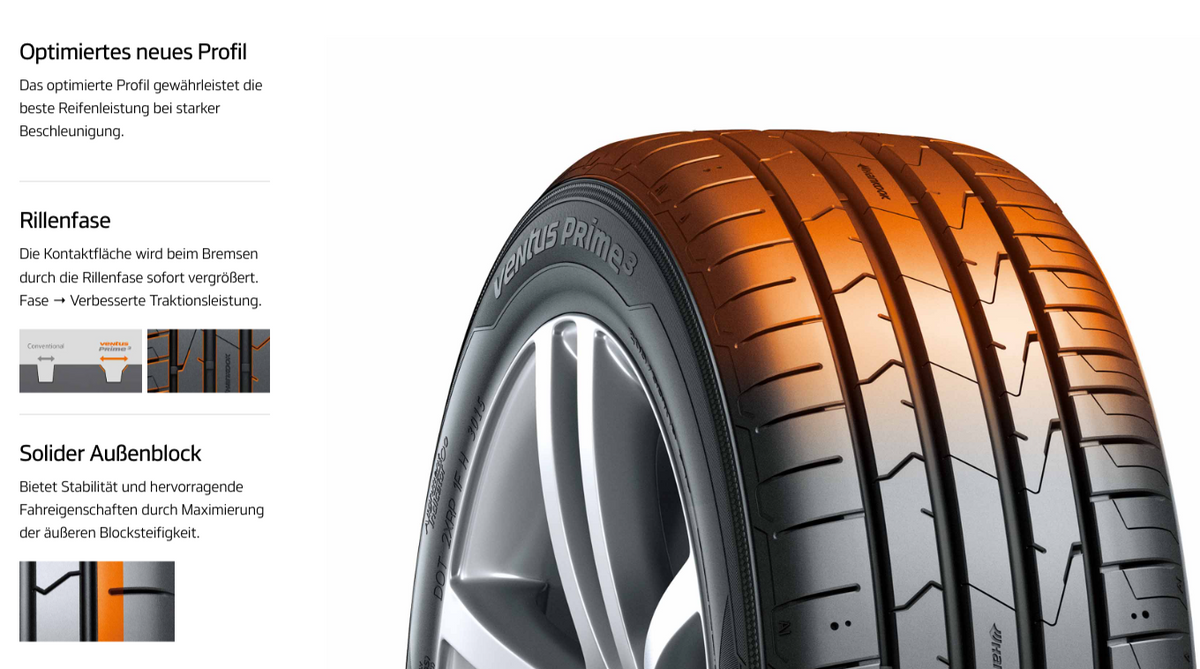 Hankook Ventus Prime 3 K 125 Reifen – Ansicht 2